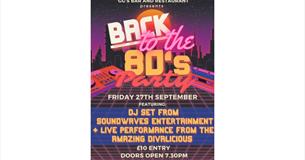 Isle of Wight, Things to do, Back to the 80's DJ set plus live entertainment, GGs at Island Riding Centre