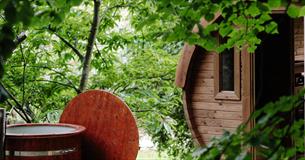 Outdoor sauna at The Garlic Farm, health & wellbeing, activity, what's on, Isle of Wight