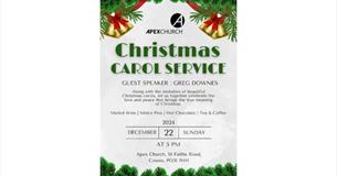 Isle of Wight, Things to do, Christmas Carols, Cowes, Apex Church