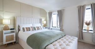 Double bedroom at The Crab & Lobster Inn, Bembridge, Isle of Wight, B&B, boutique rooms, seaside escape