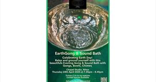 Earth Gong & Sound Bath poster, health & wellbeing, Niton, Isle of Wight, what's on, event
