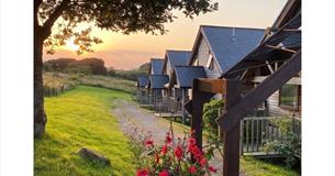 Eco lodges at  at Calbourne Water Mill, self catering, Isle of Wight