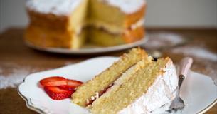 Image of Cake and Slice of Cake, Local Produce, Calbourne Classics, Shalfleet, Isle of Wight
