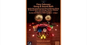 Isle of Wight, Things to do, Health and Wellbeing, Gong & Sound Bath, Fiery February Quay Arts, Newport