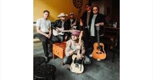 Honky-Tonk Highway with guitars, live music at Luccombe Hall Hotel, Shanklin, Isle of Wight, performance