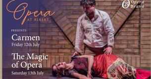 Opera poster, Outdoor Opera at Albert Cottage Hotel, East Cowes, Isle of Wight, what's on, event