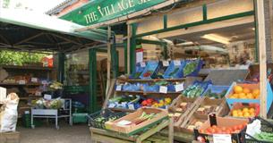 Tourist information point at Brighstone Village Shop, Isle of Wight, Local Produce
