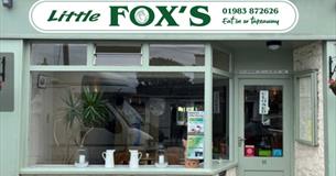 Isle of Wight, Eating Out, Little Fox's Cafe. Bembridge, Frontage