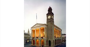 Outside view of The Guildhall where the Museum of Island History is based, Newport, Things to Do