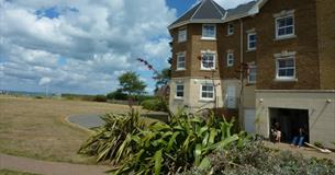 Outside view of Solent Landing, Bembridge, self catering,
