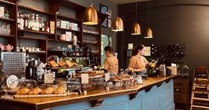 The Piano Cafe, Freshwater, Counter and Staff
