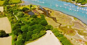 Isle of Wight, Pinkmead Estate and Vineyard, aerial view