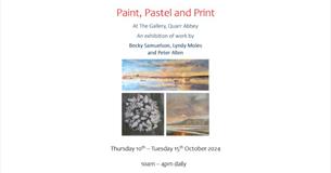 Art exhibition poster, Quarr Abbey, event, what's on, Isle of Wight