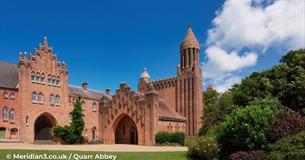 Outside view of Quarr Abbey, Ryde, Isle of Wight, music event, concert, performance, what's on, event