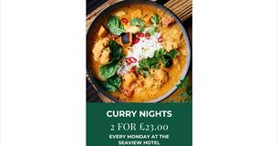 Isle of Wight, food and drink, curry night, seaview hotel,