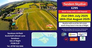 Isle of Wight, Things to do, Sky Dive, Sandown, Info Pic