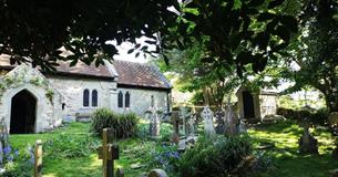 Isle of Wight, Things to Do, St Boniface Old Church, View through trees