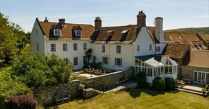 Outside rear view of Tapnell Manor, Self-catering, West Wight, Isle of Wight