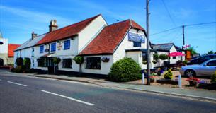 Outside view of The Pointer Inn, Newchurch, local produce, let's buy local