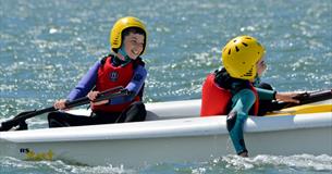 Isle of Wight, things to do, UKSA, having fun in a sailing dingy