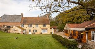 View of the cafe and Mill House at Calbourne Water Mill, attraction, things to do, Isle of Wight