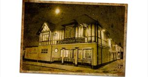 Isle of Wight, Food and Drink, Pubs, The Wheatsheaf Inn,  Yarmouth, vintage image of pub,