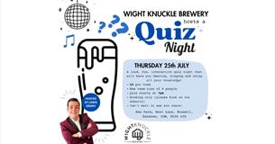 Isle of Wight, Things to do, Quiz Night, Wight Knuckle Brewery. Info Poster