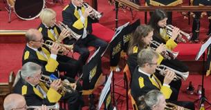 Abbey Brass Band performing, music, what's on, event, Shanklin, Isle of Wight