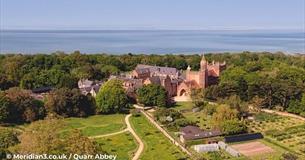 Aerial view of Quarr Abbey, Ryde, Isle of Wight, music event, concert, performance, what's on, event