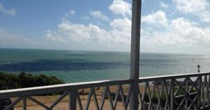 Sea view from the balcony at Ventnor Bay House, B&B, Isle of Wight, place to stay