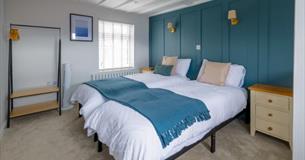 Double bedroom at Townhouse by the Sea, self catering, Cowes, Isle of Wight