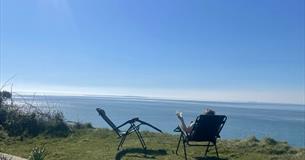 Coastal views at Cliff End, Cliff End Coastal Chalets, self-catering, Freshwater, Isle of Wight