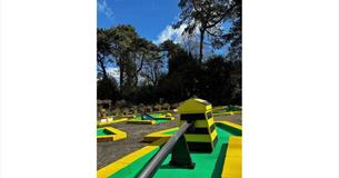 Crazy golf at Rylstone Gardens, things to do, family friendly, Isle of Wight, Shanklin
