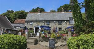 Outside view of The Buddle Smuggler's Inn, Niton, local produce, let's buy local