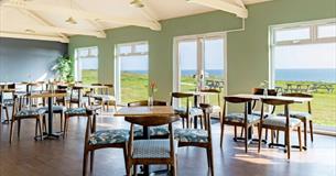 Inside of Isle of Wight Pearl Cafe with sea views, local produce, shopping, things to do, food and drink