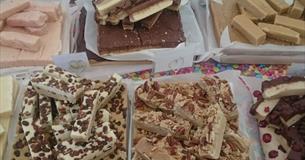 Variety of fudge produced by Isle of Fudge, lsle of Wight, local producers, local produce, let's buy local