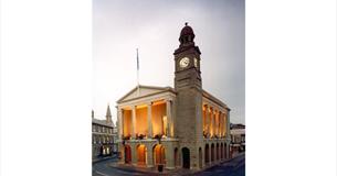 View of front outside of The Guildhall, Newport, Isle of Wight, what's on