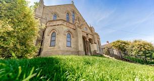 Outside view of the church where Bishops Retreat is located, self-catering, luxury apartment, Ventnor, Isle of Wight