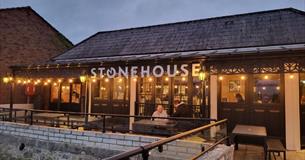 Outside dining area with harbour views at The Tide Mill, restaurant, Wootton, Isle of Wight, family friendly, carvery