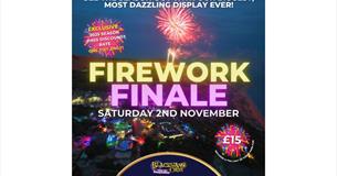 Firework finale at Blackgang Chine poster, what's on, family event, Isle of Wight