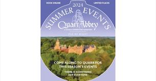 Summer events at Quarr Abbey poster, Ryde, Isle of Wight, things to do, food and drink, events, what's on