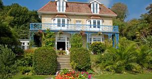 Outside view of St Maur and the gardens, B&B, Ventnor
