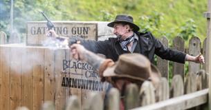 Cowboy show at Wild West Week, Blackgang Chine, family event, children's activities, what's on, Isle of Wight