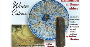 Winter Colours Exhibition Poster, Quarr Abbey, Isle of Wight, arts, events