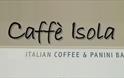 Isle of Wight, Eating Out, Caffe Isola, Newport, Italian Coffee and Panini Bar logo