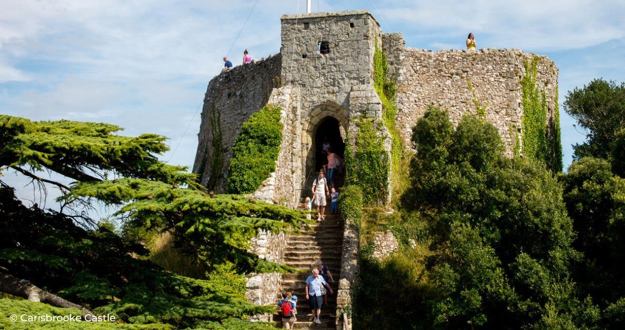 Carisbrooke Castle on the Isle of Wight