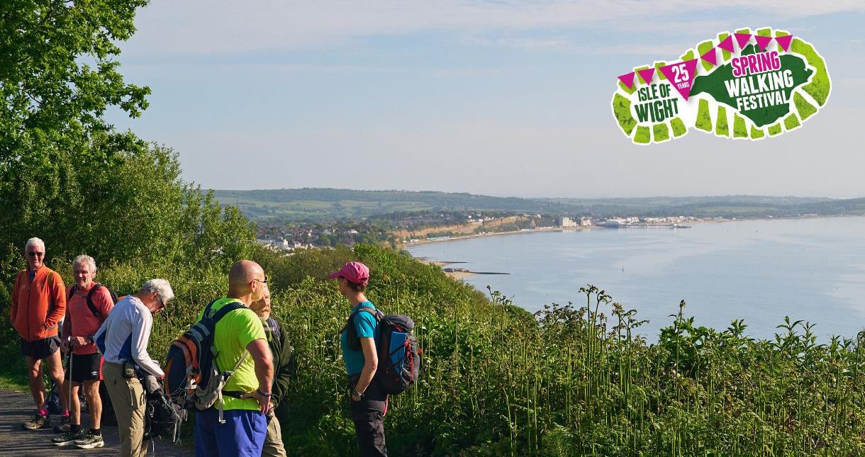 Walkers on the East Coast of the Isle of Wight