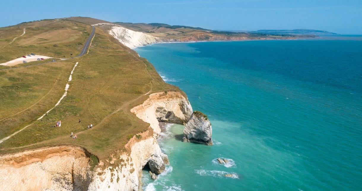 Aerial view of Freshwater Bay