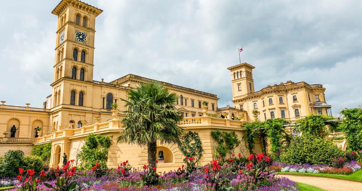 Exterior view of Osborne House on the Isle of Wight