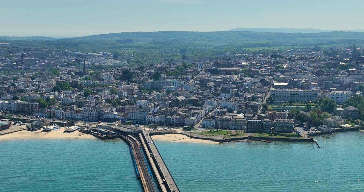 Aerial view of Ryde on the Isle of Wight